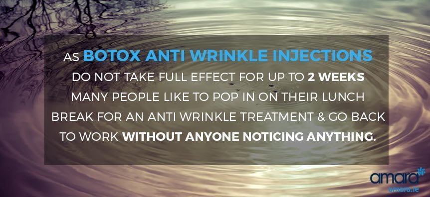 How long does it take for anti wrinkle injections to work