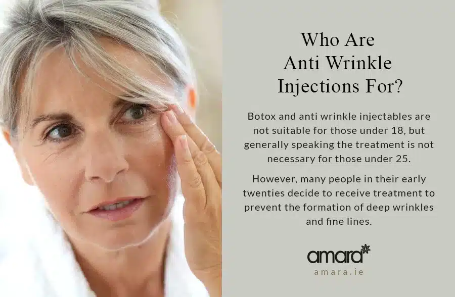 who are Anti Wrinkle Injections for - Amara