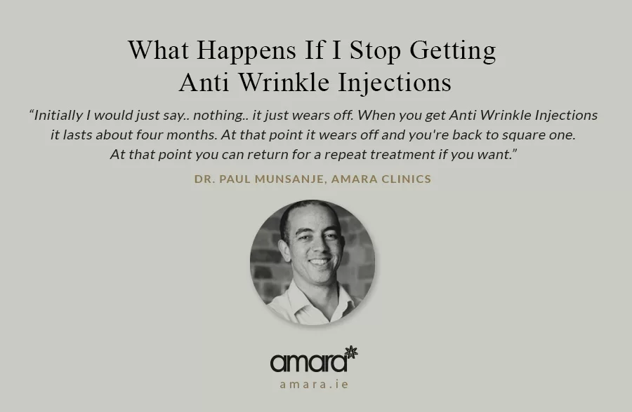 What Happens If Stop Getting Anti Wrinkle Injections - Amara