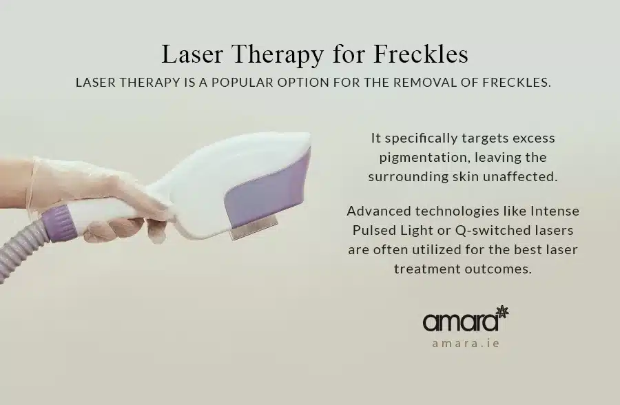 Laser Therapy Removal Freckles Dublin - Amara Clinic