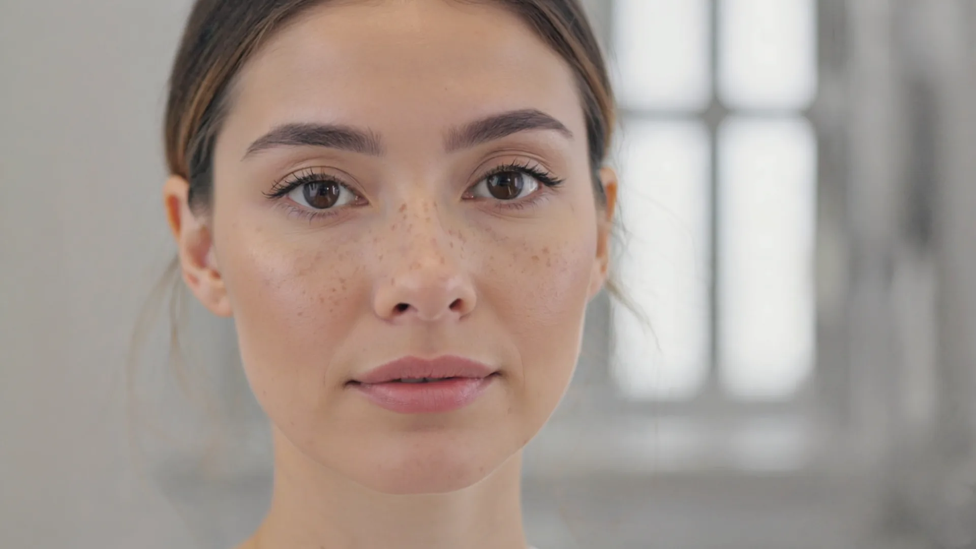 Woman with fair Irish skin showing light freckling and sun spots on the cheeks, treated at Amara Clinic Dublin